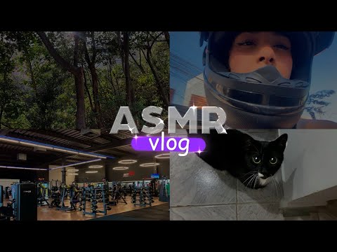 ASMR VLOG - Um sábado comigo [ Academia, Role e Gatinhos 🐈‍⬛ ]