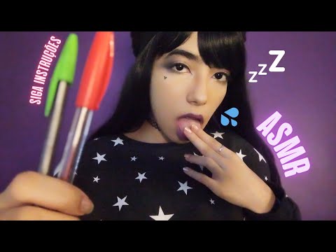 ASMR CAÓTICO | SIGA MINHAS INSTRUÇÕES + SPIT PAINTING PINTANDO VOCÊ