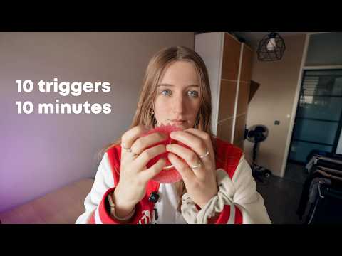 ASMR | 10 triggers in 10 minutes (most RELAXING sounds EVER)