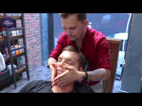 ASMR TURKISH BARBER MASSAGE • ASMR MASSAGE ON FAMOUS MODEL | acmp