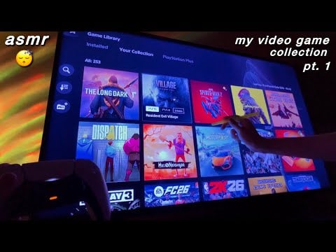 ASMR | Showing My ENTIRE Video Game Collection 🎮 (whisper ramble)