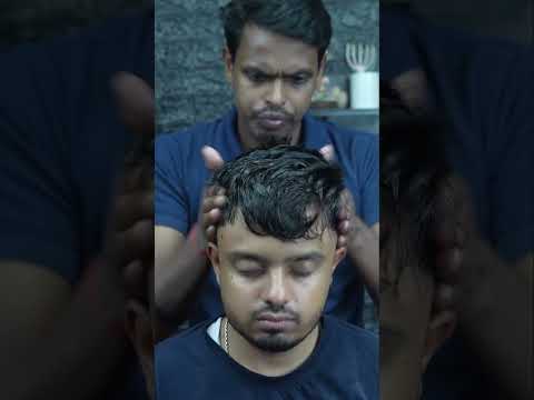 Strong Wrist Barber's Back Pain Therapy | Intense Head Massage For Sleep & Tingles #shorts