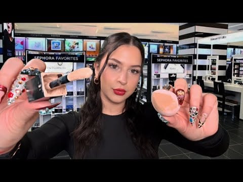 ASMR Fast & Aggressive Sephora Makeover on Christmas Eve💄