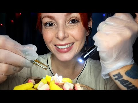 ASMR- Docês no cabelo ☺️🍬🍭👩‍🦱👄 #asmrdoces #asmrcandies #asmrhair