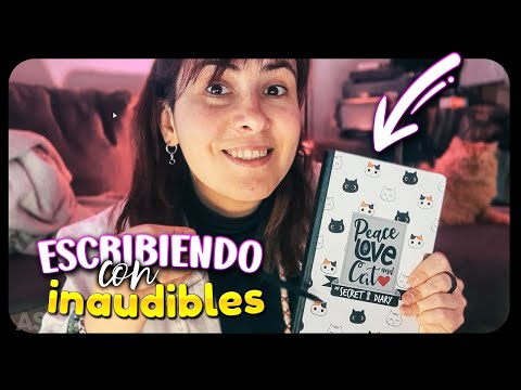 ASMR INAUDIBLE Escribiendo mi DIARIO PERSONAL ✨ Zeiko ASMR