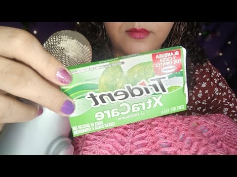 ASMR Sopa de letras con chicle y chismecito
