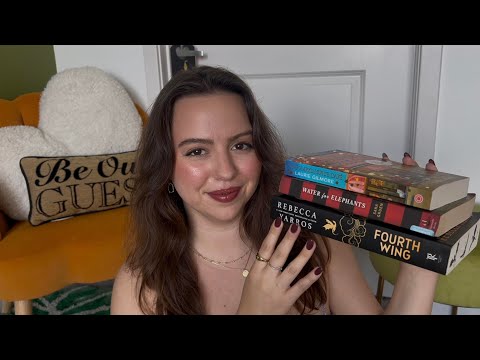 ASMR cozy book haul ✨🍂📚 (tapping, page turning, tracing, whispering)