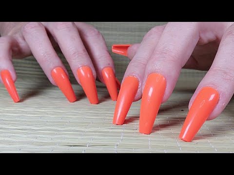 ASMR Aggressive Scratching On A Straw Mat | No Talking | Long Nails
