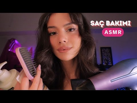 ASMR - Saç Bakımı Seansına Geldin 😴 Saç Tarama, Saç Yıkama ASMR