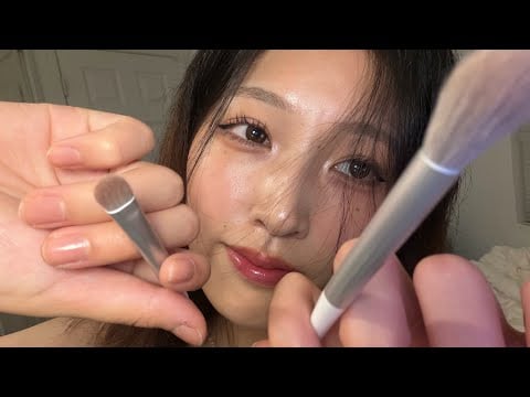 ASMR Brushing Your Face Til You Pass Out 