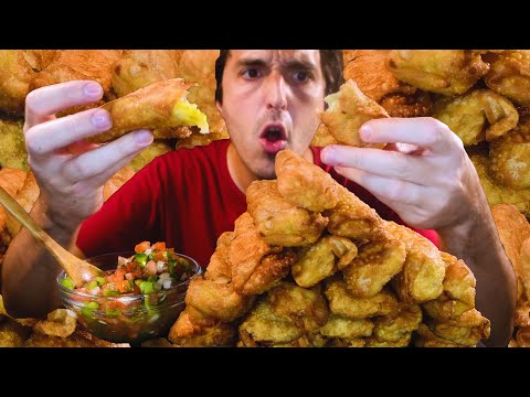 FRIED TACO BELL EGG ROLLS * ASMR MUKBANG NO TALKING * | NOMNOMSAMMIEBOY