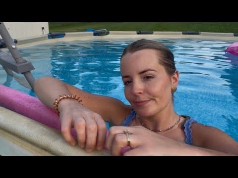 ASMR In The Pool 💦 Water Sounds, Personal Attention