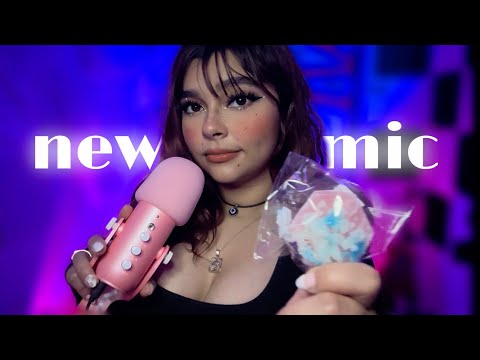 ASMR | Trying Silky Gem Crystals + Echo On New Mic (Fall Asleep Fast 😴)