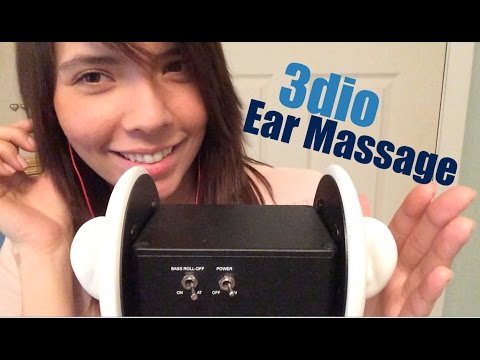 ASMR 3dio Ear Massage and Soft Whispers