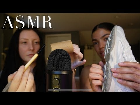 Friend tries ASMR for the first time! (she’s really good) 