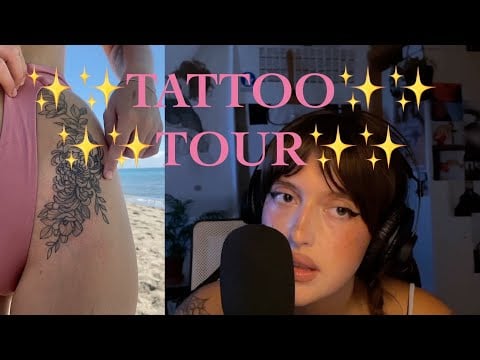 ASMR TATTOO TOUR✨ ti parlo dei miei tatuaggi per farti addormentare😴💤 ft. mia moglie