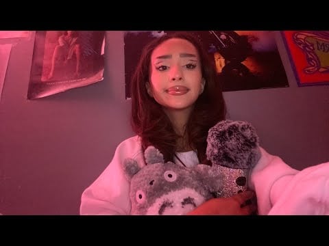 |ASMR ROLEPLAY| bestie does HALF your makeup🎀💗 FT. Totoro