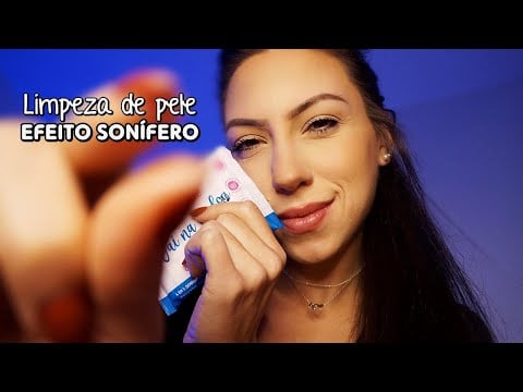 ASMR para Quem Precisa RELAXAR Rápido (Limpeza de Pele com Sussurros)
