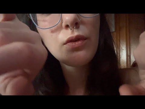 touching your face and playing with your hair lofi asmr