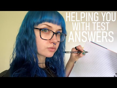 ASMR Helping You With The Test Answers In The Back Of Class 📜