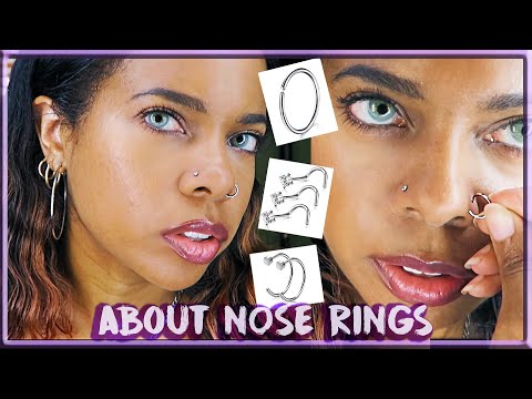 HOW TO CHANGE A NOSE RING // SEAMLESS HOOP & CORKSCREW STUD