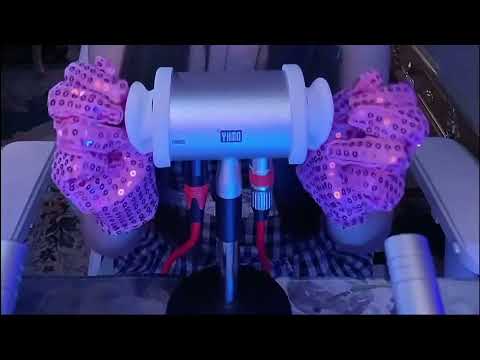 ASMR Mermaid Ear Spa: Gloves, Tuning Fork & Goose Feather for Deep Sleep / 1Hr (No Talking)