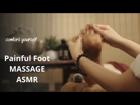 He gets painful, tired feet a soothing ASMR massage: Coffee Scrub, Foam Wash & Circulation Boost