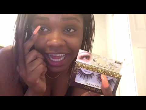 ASMR EVA HAIR WIG REVIEW HAIR BRUSHING WIG STYLING