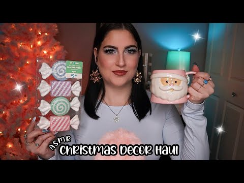 ASMR At Home Christmas Decor Haul 🎄🍭