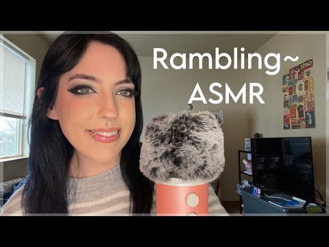 ASMR Up Close Whisper Ramble ~ with slight hand sounds