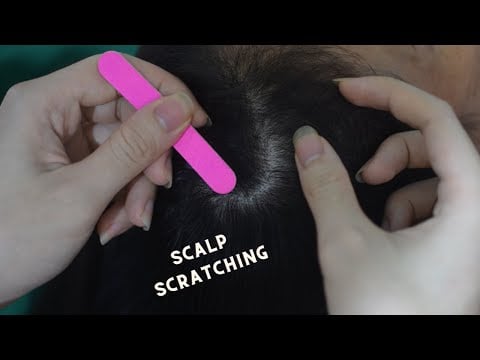 ASMR Hair Parting On Real Person, Hair Play, Hair Combing Sounds For Cure Insomnia