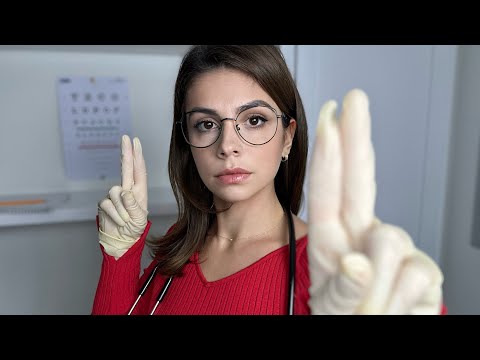 ASMR School Nurse Realistic Cranial Nerve Examination & Personal Attention (Soft Spoken)