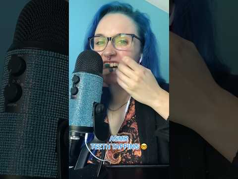 ASMR teeth tapping 🤩 #asmrteethtapping #shorts #tapping #asmr