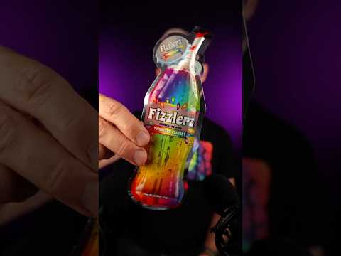 Trying weird candy ASMR: Fizzlerz Sour Fizz Powder #asmrcandy #candyasmr