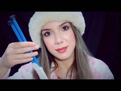 ASMR TRICOTANDO E CONVERSANDO PRA TE DAR SONINHO, MEU BEEMMM 😴