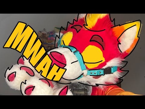 Furry ASMR: Brain Melting Fursuit Kisses 😘 (Sleep-Aid) [Tascam DR-40X]