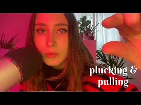 asmr | plucking & pulling away your negativity energy