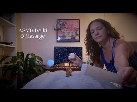 ASMR Reiki & Massage for the Crown Chakra🤍Starry Night, Selenite, Aura Massage & Gentle Touch ✨
