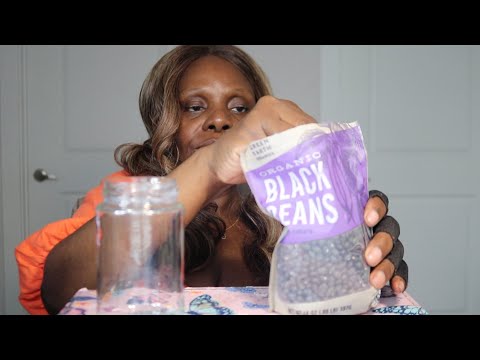 Counting Black Beans ASMR Whispering