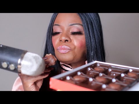 TURTLES CARAMEL CHOCOLATES ASMR EATING SOUNDS