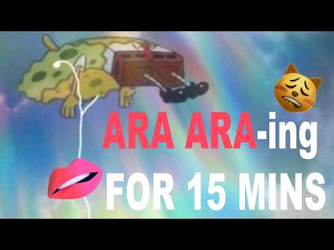 Saying “Ara Ara” for 15 minutes ASMR [BREATHY] [NASTY (a bit) but RAIN EFFECT helps)