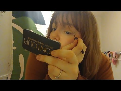 ASMR-Makeup Application- GRWM Hair and Makeup- Get Ready with Me Lofi (Rambling & Assorted Triggers)