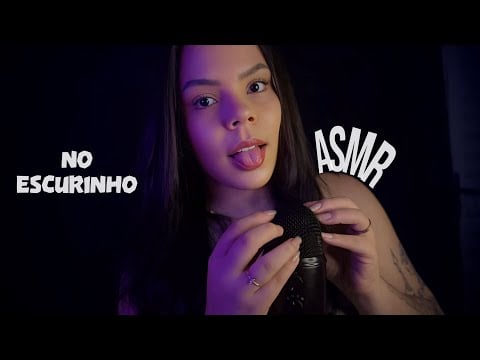SEM ANÚNCIO- ASMR - ARRANHANDO O MICROFONE COM SONS DE BOCA, DURMA NO ESCURINHO!