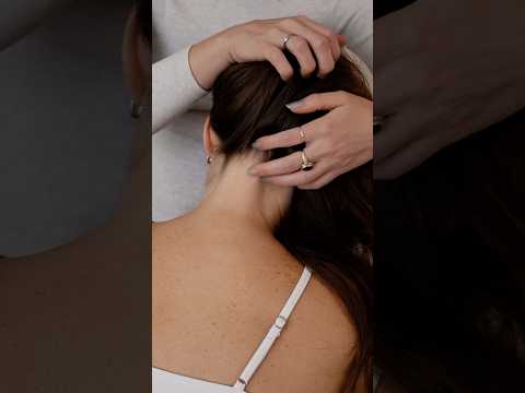 Back of head scratches 🫠 #asmr #asmrhair #asmrmassage