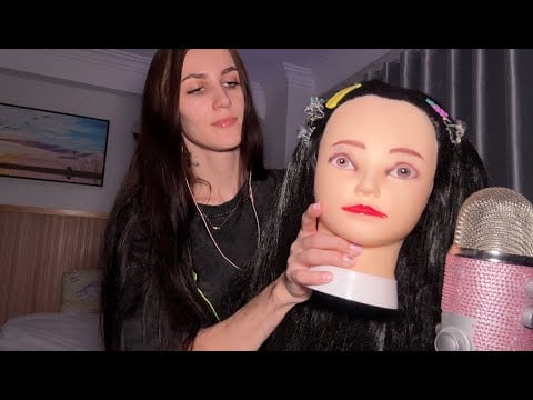 ASMR Relaxing Care | Hair Brushing & Face Care Sounds