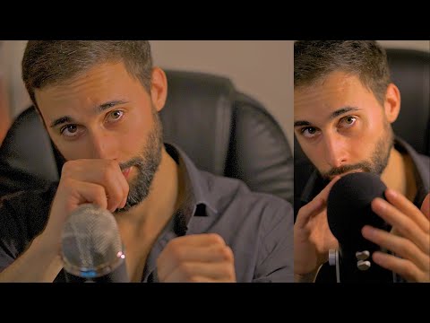 SLOW Hand Sounds🖐with mic Scratching🎤at the Same time✨ASMR