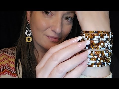 ASMR Fast Scratching and Tapping On Jewelry | Halloween Themed 🎃  Whispered 
