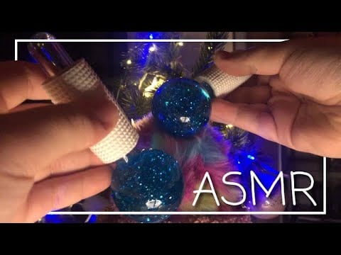 ASMR || Ice Globes Brushing over Fluffy Mic with plastic sounds 🔉⚡️ (No talking)
