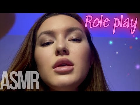 АСМР Сонное Наращивание ресниц Ролевая игра ASMR Sleepy eyelash extensions Role play