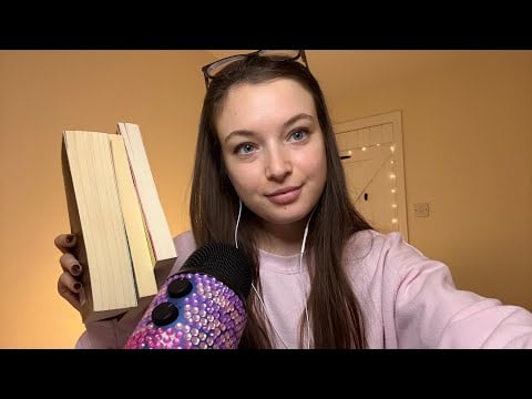 ASMR 2025 book goal and reading wrap up (whispering, tapping)